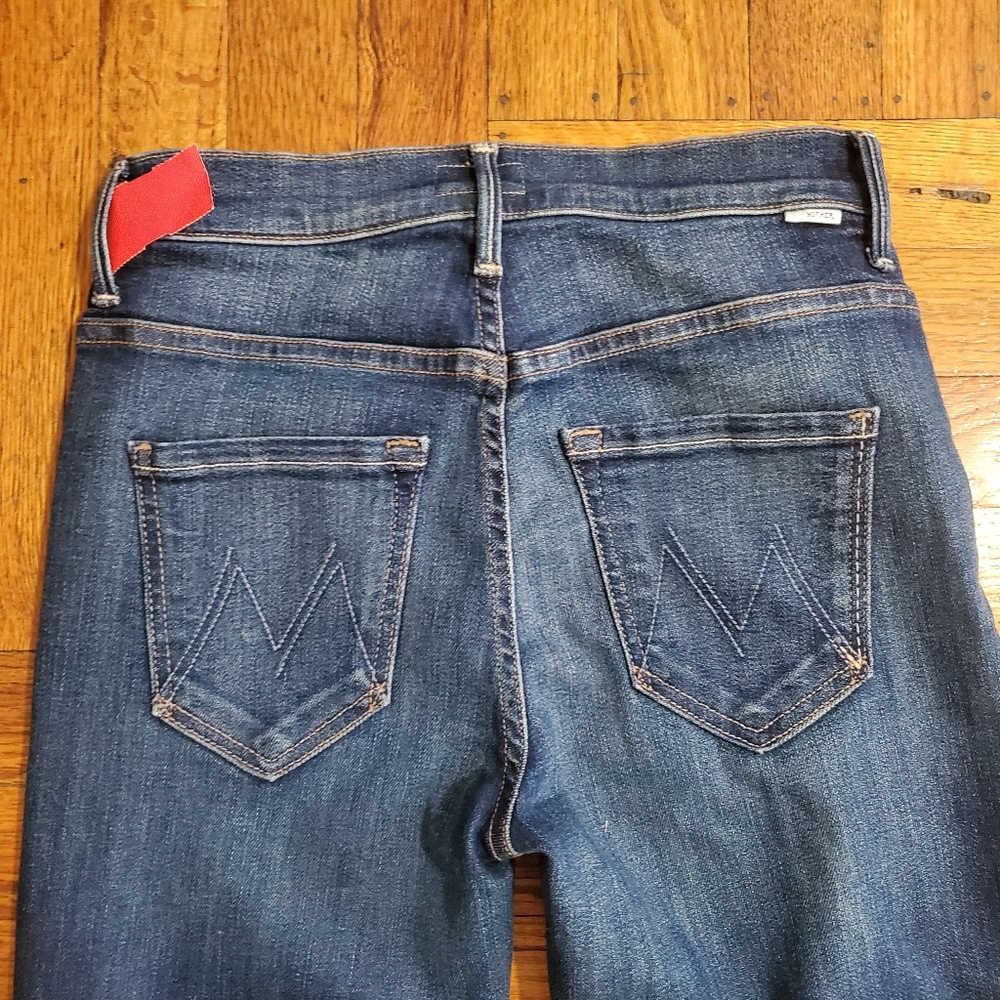 MOTHER The Weekender Fray Flare Jeans | Blue Wash | Size 25 | - Picture 4 of 9